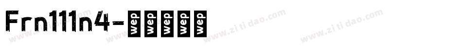 Frn111n4字体转换