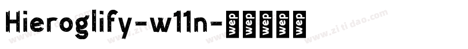 Hieroglify-w11n字体转换