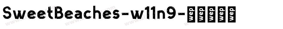 SweetBeaches-w11n9字体转换