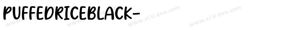 PuffedRiceBlack字体转换