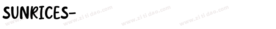 Sunrices字体转换