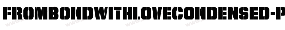 FromBondWithLoveCondensed-pYKD字体转换