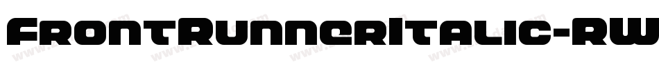 FrontRunnerItalic-RWPV字体转换