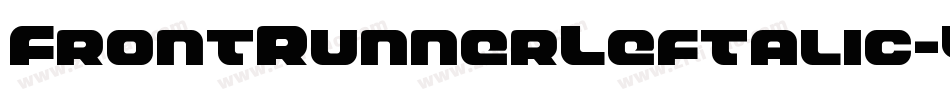FrontRunnerLeftalic-Ypwq字体转换