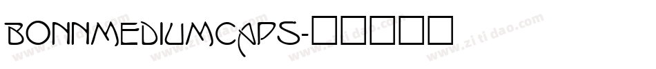 BonnMediumCaps字体转换