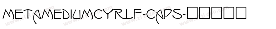 MetaMediumCyrLF-Caps字体转换
