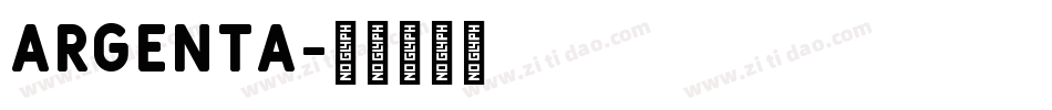 Argenta字体转换