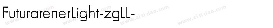 FuturarenerLight-zgLL字体转换