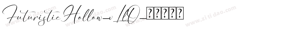 FuturisticHollow-vLlO字体转换