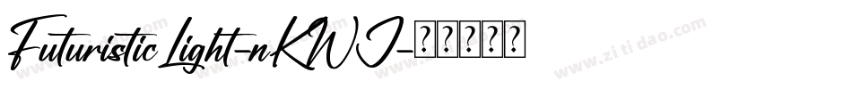 FuturisticLight-nKWJ字体转换