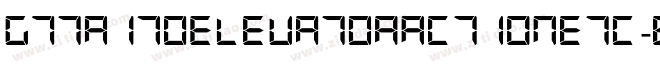 G7TaitoElevatorActionEtc-6a7x字体转换