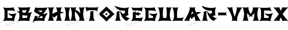 GbshintoRegular-VMGx字体转换