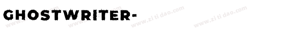 GHOSTWRITER字体转换