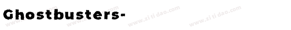 Ghostbusters字体转换