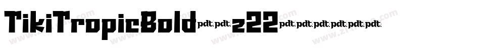 TikiTropicBold-5zZZ字体转换