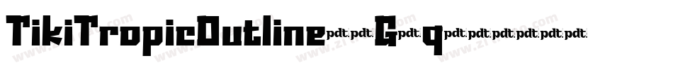 TikiTropicOutline-6G3q字体转换