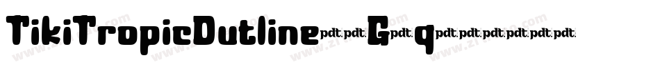 TikiTropicOutline-6G3q字体转换