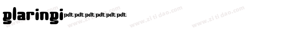 glaringi字体转换