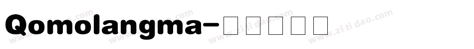 Qomolangma字体转换