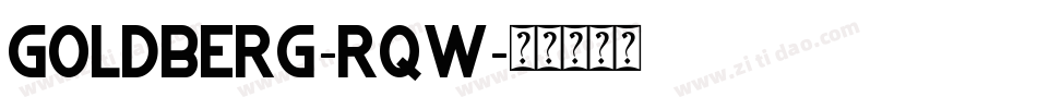 Goldberg-RqW字体转换