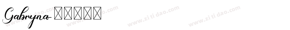 Gabryna字体转换