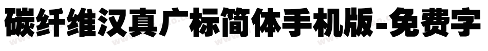 碳纤维汉真广标简体手机版字体转换