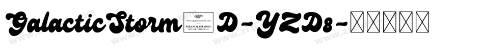 GalacticStorm3D-YZD8字体转换
