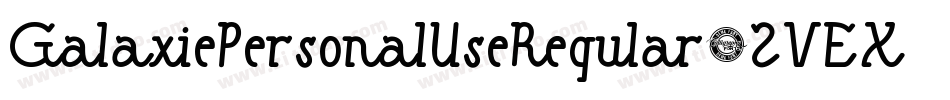 GalaxiePersonalUseRegular-ZVEXZ字体转换