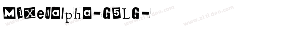 Mixedalpha-G5LG字体转换