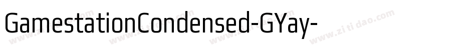 GamestationCondensed-GYay字体转换