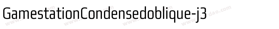 GamestationCondensedoblique-j34j字体转换