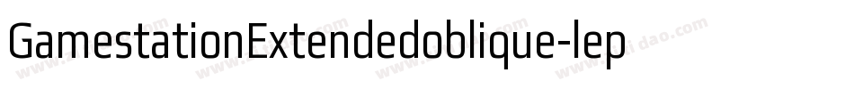 GamestationExtendedoblique-lepe字体转换