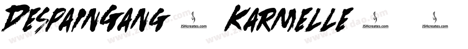 DespainGang-Karmelle-37字体转换