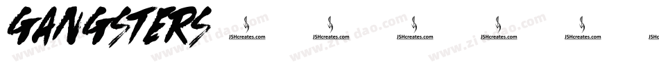 GANGSTERS字体转换