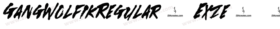 GangWolfikRegular-Exze字体转换