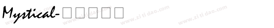 Mystical字体转换
