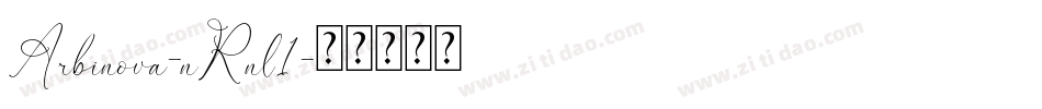 Arbinova-nRnl1字体转换