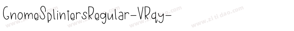 GnomeSplintersRegular-VRqy字体转换