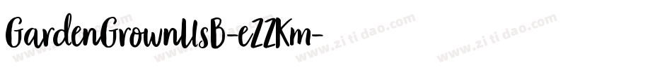GardenGrownUsB-eZZKm字体转换