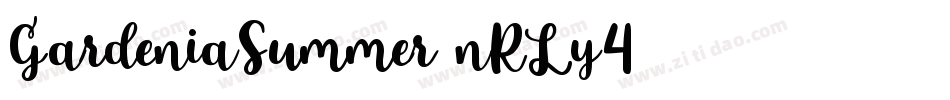 GardeniaSummer-nRLy4字体转换