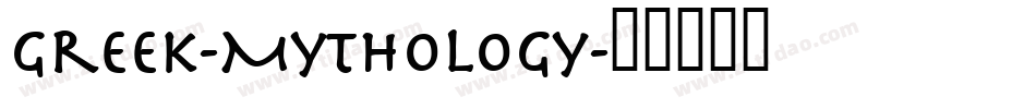 Greek-Mythology字体转换