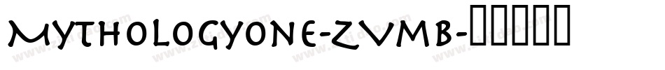 MythologyOne-ZVmB字体转换