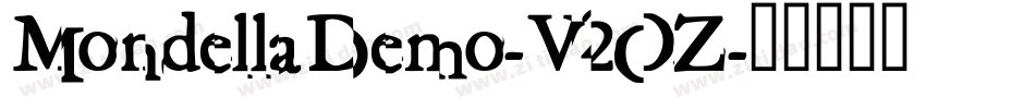 MondellaDemo-V2OZ字体转换