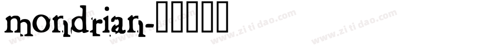 mondrian字体转换