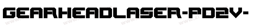GearheadLaser-pd2v字体转换