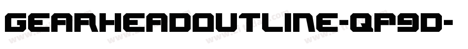 GearheadOutline-qP9d字体转换
