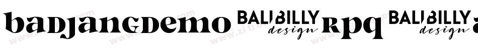 BadjangDemo-Rpq4A字体转换