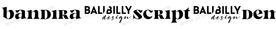 Bandira-Script-DEMO字体转换