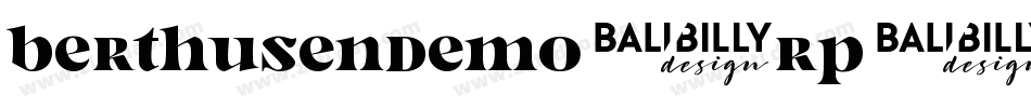 BerthusenDemo-Rp0vE字体转换