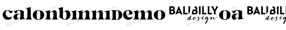 CalonBinniDemo-Oa1P字体转换